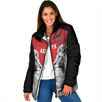 Kenya Rugby Custom Padded Jacket Red Kenyan 22-23 Motif - Wonder Print Shop