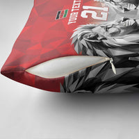 Kenya Rugby Custom Pillow Cover Red Kenyan 22-23 Motif - Wonder Print Shop