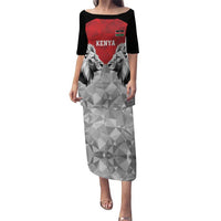 Kenya Rugby Custom Puletasi Red Kenyan 22-23 Motif - Wonder Print Shop