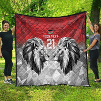 Kenya Rugby Custom Quilt Red Kenyan 22-23 Motif - Wonder Print Shop