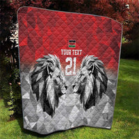 Kenya Rugby Custom Quilt Red Kenyan 22-23 Motif - Wonder Print Shop