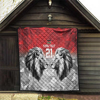Kenya Rugby Custom Quilt Red Kenyan 22-23 Motif - Wonder Print Shop