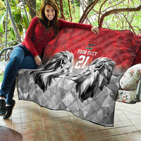 Kenya Rugby Custom Quilt Red Kenyan 22-23 Motif - Wonder Print Shop