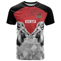 Kenya Rugby Custom T Shirt Red Kenyan 22-23 Motif - Wonder Print Shop