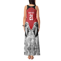 Kenya Rugby Custom Tank Maxi Dress Red Kenyan 22-23 Motif - Wonder Print Shop