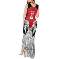 Kenya Rugby Custom Tank Maxi Dress Red Kenyan 22-23 Motif - Wonder Print Shop