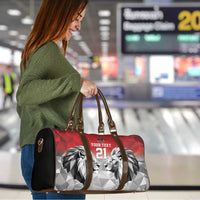 Kenya Rugby Custom Travel Bag Red Kenyan 22-23 Motif - Wonder Print Shop