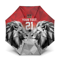 Kenya Rugby Custom Umbrella Red Kenyan 22-23 Motif - Wonder Print Shop
