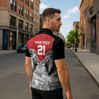 Kenya Rugby Custom Zipper Polo Shirt Red Kenyan 22-23 Motif - Wonder Print Shop