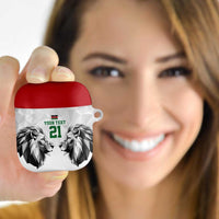 Kenya Rugby Custom AirPods Case White Kenyan 22-23 Motif - Wonder Print Shop