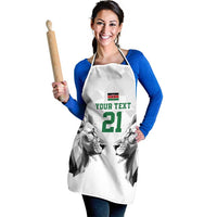 Kenya Rugby Custom Apron White Kenyan 22-23 Motif - Wonder Print Shop