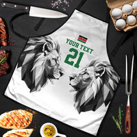 Kenya Rugby Custom Apron White Kenyan 22-23 Motif - Wonder Print Shop