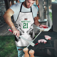 Kenya Rugby Custom Apron White Kenyan 22-23 Motif - Wonder Print Shop