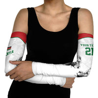 Kenya Rugby Custom Arm Sleeves White Kenyan 22-23 Motif - Wonder Print Shop
