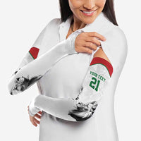 Kenya Rugby Custom Arm Sleeves White Kenyan 22-23 Motif - Wonder Print Shop