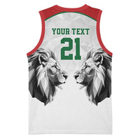 Kenya Rugby Custom Basketball Jersey White Kenyan 22-23 Motif - Wonder Print Shop