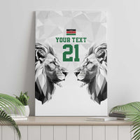 Kenya Rugby Custom Canvas Wall Art White Kenyan 22-23 Motif - Wonder Print Shop