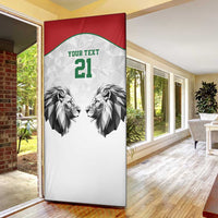 Kenya Rugby Custom Door Cover White Kenyan 22-23 Motif - Wonder Print Shop