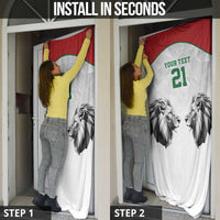 Kenya Rugby Custom Door Cover White Kenyan 22-23 Motif - Wonder Print Shop