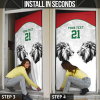 Kenya Rugby Custom Door Cover White Kenyan 22-23 Motif - Wonder Print Shop