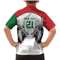 Kenya Rugby Custom Family Matching Mermaid Dress and Hawaiian Shirt White Kenyan 22-23 Motif - Wonder Print Shop