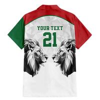 Kenya Rugby Custom Family Matching Mermaid Dress and Hawaiian Shirt White Kenyan 22-23 Motif - Wonder Print Shop