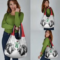 Kenya Rugby Custom Grocery Bag White Kenyan 22-23 Motif - Wonder Print Shop