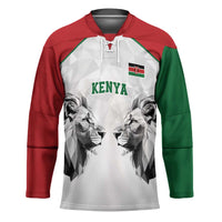 Kenya Rugby Custom Hockey Jersey White Kenyan 22-23 Motif - Wonder Print Shop