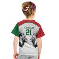 Kenya Rugby Custom Kid T Shirt White Kenyan 22-23 Motif - Wonder Print Shop