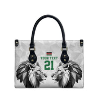 Kenya Rugby Custom Leather Bag White Kenyan 22-23 Motif - Wonder Print Shop