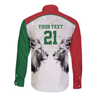 Kenya Rugby Custom Long Sleeve Button Shirt White Kenyan 22-23 Motif - Wonder Print Shop