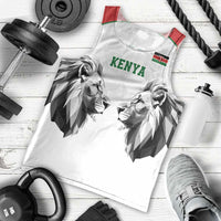 Kenya Rugby Custom Men Tank Top White Kenyan 22-23 Motif - Wonder Print Shop