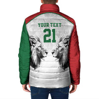 Kenya Rugby Custom Padded Jacket White Kenyan 22-23 Motif - Wonder Print Shop
