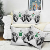 Kenya Rugby Custom Pillow Cover White Kenyan 22-23 Motif - Wonder Print Shop