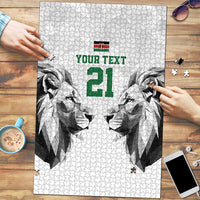 Kenya Rugby Custom Puzzle White Kenyan 22-23 Motif - Wonder Print Shop