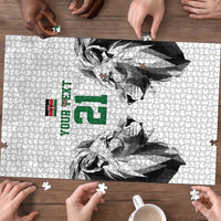 Kenya Rugby Custom Puzzle White Kenyan 22-23 Motif - Wonder Print Shop
