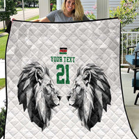 Kenya Rugby Custom Quilt White Kenyan 22-23 Motif - Wonder Print Shop