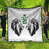 Kenya Rugby Custom Quilt White Kenyan 22-23 Motif - Wonder Print Shop