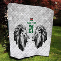 Kenya Rugby Custom Quilt White Kenyan 22-23 Motif - Wonder Print Shop