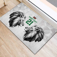 Kenya Rugby Custom Rubber Doormat White Kenyan 22-23 Motif - Wonder Print Shop