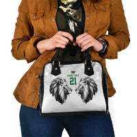 Kenya Rugby Custom Shoulder Handbag White Kenyan 22-23 Motif - Wonder Print Shop