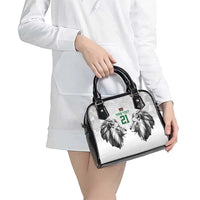Kenya Rugby Custom Shoulder Handbag White Kenyan 22-23 Motif - Wonder Print Shop