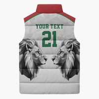 Kenya Rugby Custom Sleeveless Puffer Jacket White Kenyan 22-23 Motif - Wonder Print Shop