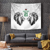 Kenya Rugby Custom Tapestry White Kenyan 22-23 Motif - Wonder Print Shop