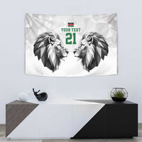 Kenya Rugby Custom Tapestry White Kenyan 22-23 Motif - Wonder Print Shop
