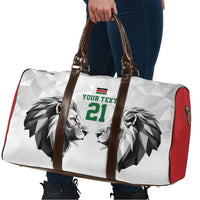Kenya Rugby Custom Travel Bag White Kenyan 22-23 Motif - Wonder Print Shop
