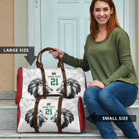 Kenya Rugby Custom Travel Bag White Kenyan 22-23 Motif - Wonder Print Shop