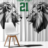 Kenya Rugby Custom Window Curtain White Kenyan 22-23 Motif - Wonder Print Shop