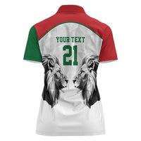 Kenya Rugby Custom Women Polo Shirt White Kenyan 22-23 Motif - Wonder Print Shop