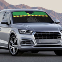 Malawi Cricket Custom Auto Sun Shade Malawi Chevron Pattern - Wonder Print Shop